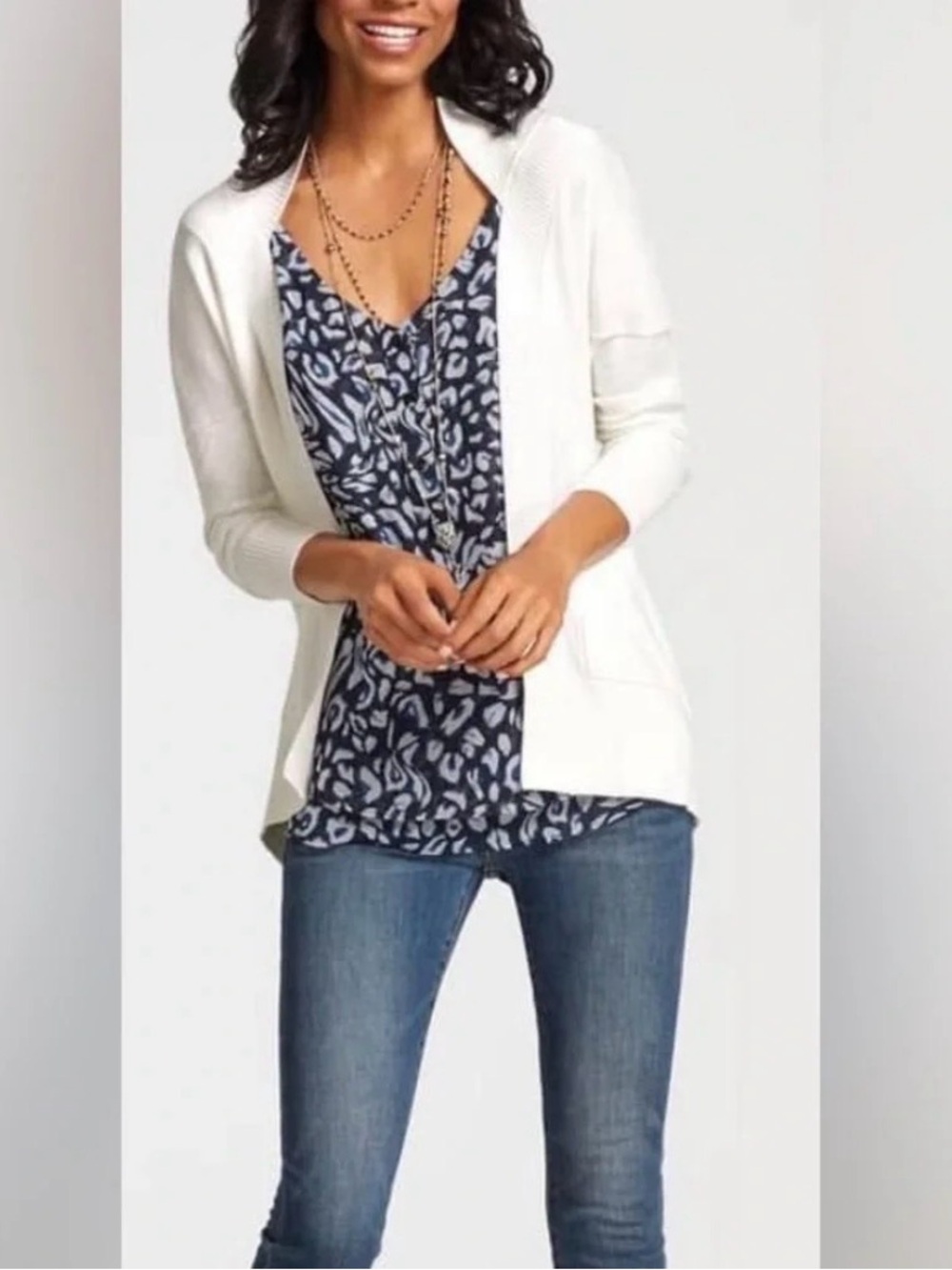 NWT CAbi Purr Cami, Black Leopard Small